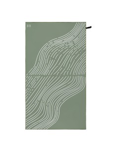 Beauty Home Πετσέτα θαλάσσης διπλής όψης Microfiber 200gsm Art 2290 90x160 Λαδί