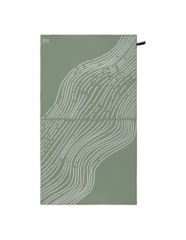Beauty Home Πετσέτα θαλάσσης διπλής όψης Microfiber 200gsm Art 2290 90x160 Λαδί