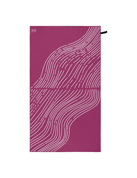 Beauty Home Πετσέτα θαλάσσης διπλής όψης Microfiber 200gsm Art 2291 90x160 Μωβ