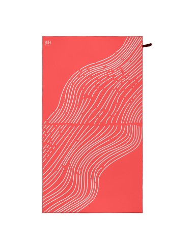 Beauty Home Πετσέτα θαλάσσης διπλής όψης Microfiber 200gsm Art 2292 90x160 Κοραλί
