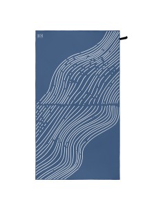 Beauty Home Πετσέτα θαλάσσης διπλής όψης Microfiber 200gsm Art 2293 90x160 Μπλε