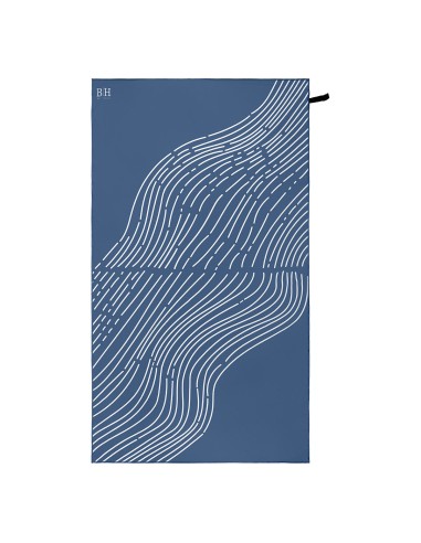 Beauty Home Πετσέτα θαλάσσης διπλής όψης Microfiber 200gsm Art 2293 90x160 Μπλε