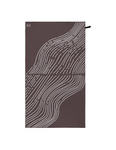 Beauty Home Πετσέτα θαλάσσης διπλής όψης Microfiber 200gsm Art 2294 90x160 Καφέ