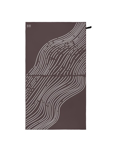 Beauty Home Πετσέτα θαλάσσης διπλής όψης Microfiber 200gsm Art 2294 90x160 Καφέ