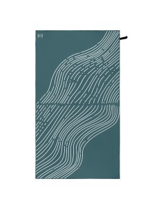 Beauty Home Πετσέτα θαλάσσης διπλής όψης Microfiber 200gsm Art 2295 90x160 Πετρόλ