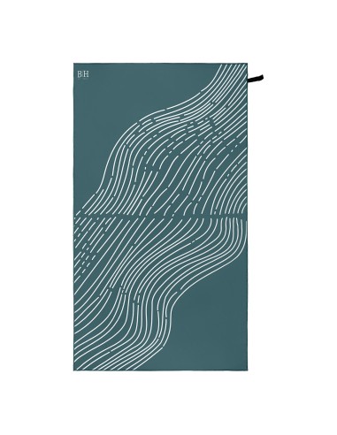 Beauty Home Πετσέτα θαλάσσης διπλής όψης Microfiber 200gsm Art 2295 90x160 Πετρόλ