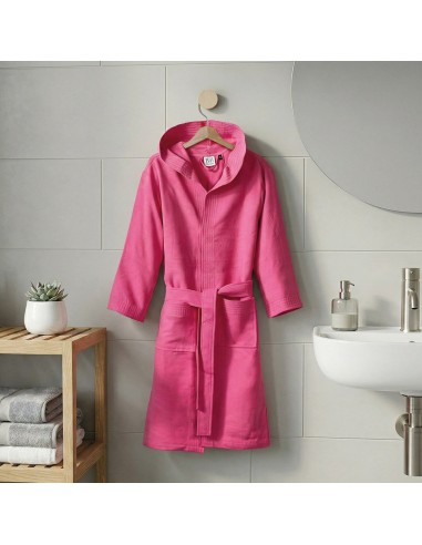 Beauty Home Μπουρνούζι εφηβικό με κουκούλα Dynamic Art 3471 Ματζέντα