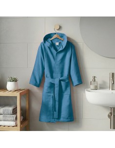 Beauty Home Μπουρνούζι με κουκούλα Mojo Art 3472 Μπλε