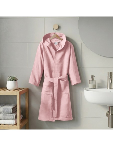 Beauty Home Μπουρνούζι με κουκούλα Mojo Art 3473 Ροζ