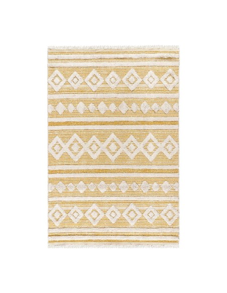 Beauty Home Χαλί βαμβακερό Morocotton 9239 Κίτρινο
