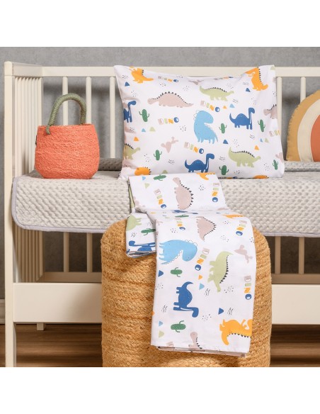ΣΕΤ ΣΕΝΤΟΝΙΑ ΚΟΥΝΙΑΣ (Λ) DINO PRIME LINE BABY (70Χ140+17)