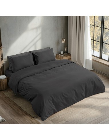 Beauty Home Σεντόνι διπλό με λάστιχο Prime Art 1230 145x200+35 Μαύρο