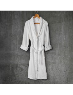 Beauty Home Μπουρνούζι με γιακά Belton Art Ε3014 100% Cotton Pennie 440gsm L/XL Λευκό 2