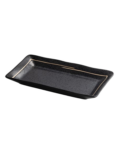 Beauty Home Πιατέλα πορσελάνης Gaia Αrt 7700-2 21x12 Μαύρο/Black
