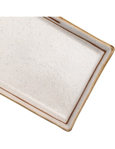 Beauty Home Πιατέλα πορσελάνης Gaia Αrt 7702-1 19x12 Εκρού