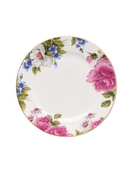 Beauty Home Πιάτο πορσελάνης με λουλούδια Eternal Art 7724-Φ23