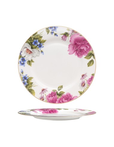 Beauty Home Πιάτο πορσελάνης με λουλούδια Eternal Art 7724-Φ23