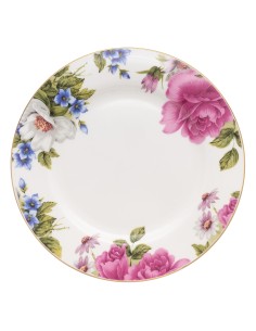 Beauty Home Πιάτο πορσελάνης με λουλούδια Eternal Art 7724-Φ27 2