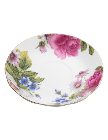Beauty Home Σετ τσαγιού πορσελάνης 13τμχ Eternal Art 7711 Σχέδιο λουλούδι