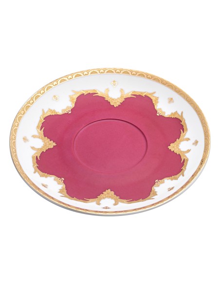 Beauty Home Σετ τσαγιού πορσελάνης 13τμχ Eternal Art 7712 Μπορντό