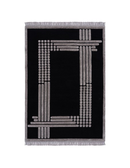 Beauty Home Χαλί Noir Art 9437 165x230 Black Μαύρο