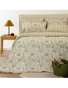 ΠΑΠΛΩΜΑ KING SIZE EDUARDA OLIVE/AQUA ULTRA LINE (240X260)