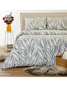 ΣΕΤ ΣΕΝΤΟΝΙΑ ΦΑΝΕΛΕΝΙΑ ΜΟΝΑ (Λ) CRYSTAL BLUE (100Χ200+32)