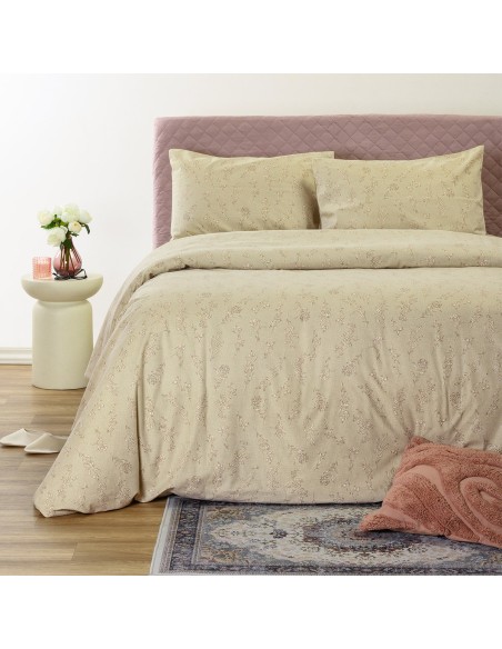 ΣΕΤ ΣΕΝΤΟΝΙΑ ΦΑΝΕΛΕΝΙΑ ΥΠΕΡΔΙΠΛΑ BIANCA BEIGE (235X270)