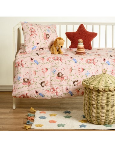 ΣΕΤ ΣΕΝΤΟΝΙΑ ΦΑΝΕΛΕΝΙΑ ΚΟΥΝΙΑΣ NAIDA PINK (120X170) WINTER LINE ΒΑΒΥ