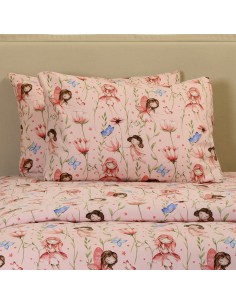 ΣΕΤ ΜΑΞΙΛΑΡΟΘΗΚΕΣ ΦΑΝΕΛΕΝΙΕΣ NAIDA PINK (53X72) WINTER LINE KIDS