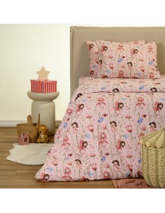 ΣΕΝΤΟΝΙ (ΣΕΤ 2 ΤΕΜ.) 120Χ200+32 NAIDA PINK WINTER LINE KIDS MINI