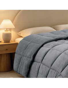 ΚΟΥΒΕΡΤΟΠΑΠΛΩΜΑ KING SIZE SHELBY GREY (240X260) 2
