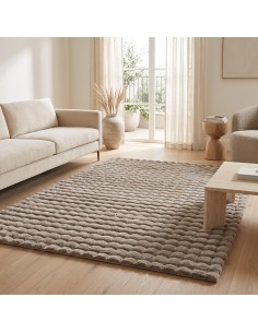 Beauty Home Χαλί Bubble Art 9663 Μόκα 133x190