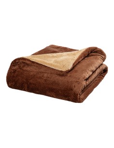 Beauty Home Κουβέρτα υπέρδιπλη διπλής όψεως Art 11601 Jacquard fleece 700gsm Fiesta Plus 220x240 Καφέ 2