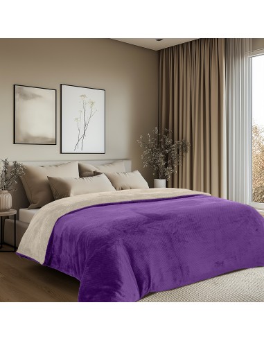 Beauty Home Παπλωματοθήκη υπέρδιπλη διπλής όψεως Art 11602 Jacquard fleece 700gsm Fiesta Plus 220x240 Εκρού
