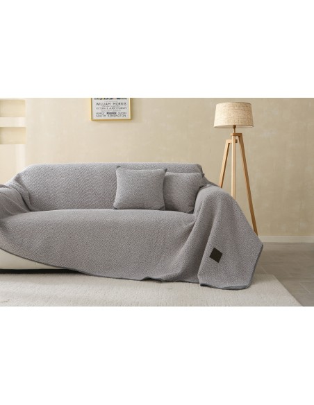 Beauty Home Ριχτάρια σετ 3τμχ Lamb Plus Art 8831 (175x180+175x250+175x300) Γκρι
