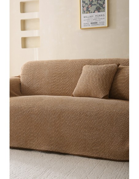 Beauty Home Ριχτάρια σετ 3τμχ Lamb Plus Art 8832 (175x180+175x250+175x300) Άμμου