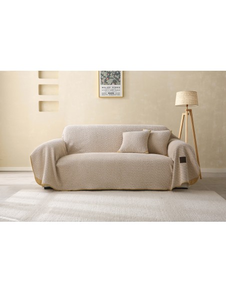 Beauty Home Ριχτάρια σετ 2τμχ Lamb Plus Art 8833 (175x250+175x300) Μπεζ
