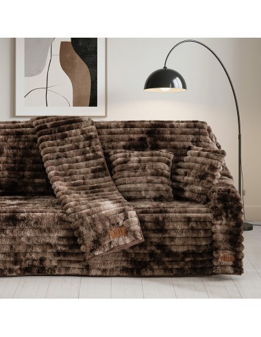 Beauty Home Ριχτάρι Τριθέσιο Fur Tie Dye Art 8680 180x300 Καφέ
