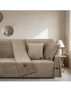 Beauty Home Σετ ριχτάρι 3τμχ Sienna Art 8675 (180x160+180x250+180x300) Μόκα