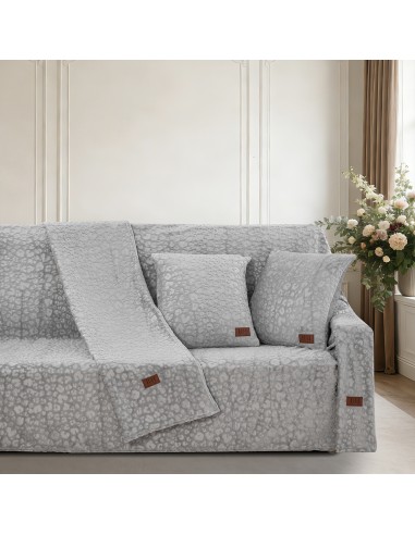 Beauty Home Σετ ριχτάρι 2τμχ Sienna Art 8677 (180x250+180x300) Γκρι