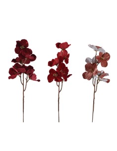Beauty Home Διακοσμητικό Κλαδί Λουλούδι Βελούδινο  60 cm  Κόκκινο