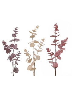 Beauty Home Διακοσμητικό Κλαδί Ευκάλυπτου Frosted  69 cm  Μπορντό