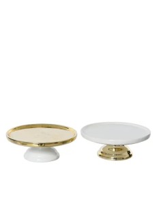 Beauty Home ΠΟΡΣΕΛΑΝΙΝΗ ΤΑΡΤΙΕΡΑ 11 x 7 cm ΧΡΥΣΟ – ΛΕΥΚΟ  Β