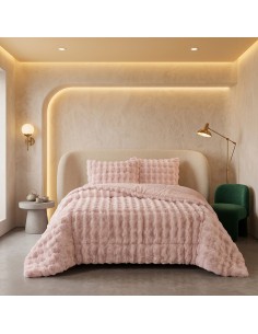 Beauty Home Κουβερτοπάπλωμα γούνινο ημίδιπλο Art 12664 180x240 Ροζ