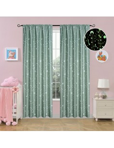 Κουρτίνα φωσφορίζουσα με τρέσα Art 6141 μέντα  140x270 Μέντα   Beauty Home