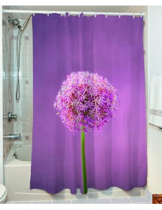 Κουρτίνα μπάνιου Smooth Art 3065 190x180 Μωβ   Beauty Home