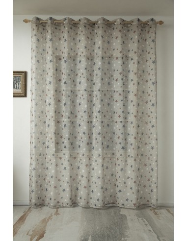 Κουρτίνα Art 6120  280x280  Μπεζ,Κόκκινο,Μπλε