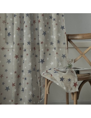 Κουρτίνα Art 6120  280x280  Μπεζ,Κόκκινο,Μπλε