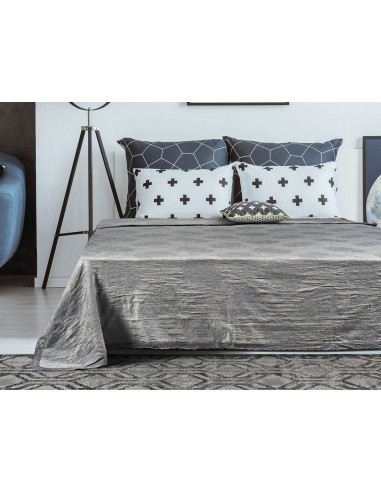 Κουβέρτα ζακάρ Art 1348 με δαντέλα υπέρδιπλη σε 5 χρώματα  230x250